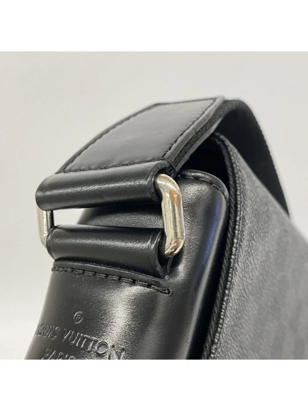 Louis Vuitton Shoulder Bag Damier Graphite District Mmnm Black